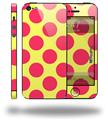 Kearas Polka Dots Pink And Yellow - Decal Style Vinyl Skin (fits Apple Original iPhone 5, NOT the iPhone 5C or 5S)