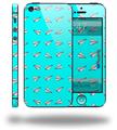 Paper Planes Neon Teal - Decal Style Vinyl Skin (fits Apple Original iPhone 5, NOT the iPhone 5C or 5S)