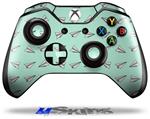 Decal Skin Wrap fits Microsoft XBOX One Wireless Controller Paper Planes Mint