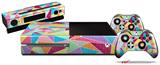 Brushed Geometric - Holiday Bundle Decal Style Skin fits XBOX One Console Original, Kinect and 2 Controllers (XBOX SYSTEM NOT INCLUDED)