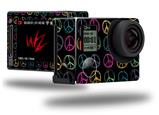 Kearas Peace Signs Black - Decal Style Skin fits GoPro Hero 4 Silver Camera (GOPRO SOLD SEPARATELY)