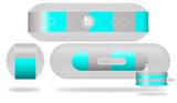 Decal Style Wrap Skin fits Beats Pill Plus Psycho Stripes Neon Teal and Gray (BEATS PILL NOT INCLUDED)