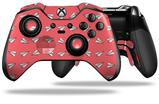 Paper Planes Coral - Decal Style Skin fits Microsoft XBOX One ELITE Wireless Controller