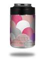 Skin Decal Wrap for Yeti Colster, Ozark Trail and RTIC Can Coolers - Brushed Circles Pink (COOLER NOT INCLUDED)