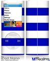 iPod Nano 4G Skin - Psycho Stripes Blue and White