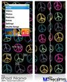 iPod Nano 4G Skin - Kearas Peace Signs Black