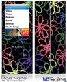 iPod Nano 4G Skin - Kearas Flowers on Black