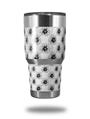 WraptorSkinz Skin Wrap compatible with RTIC 30oz ORIGINAL 2017 AND OLDER Tumblers Kearas Daisies Black on White (TUMBLER NOT INCLUDED)