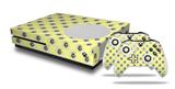 WraptorSkinz Decal Skin Wrap Set works with 2016 and newer XBOX One S Console and 2 Controllers Kearas Daisies Yellow