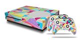 WraptorSkinz Decal Skin Wrap Set works with 2016 and newer XBOX One S Console and 2 Controllers Brushed Geometric