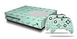 WraptorSkinz Decal Skin Wrap Set works with 2016 and newer XBOX One S Console and 2 Controllers Paper Planes Mint