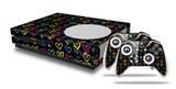 WraptorSkinz Decal Skin Wrap Set works with 2016 and newer XBOX One S Console and 2 Controllers Kearas Hearts Black