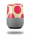 Decal Style Skin Wrap for Google Home Original - Kearas Polka Dots Pink On Cream (GOOGLE HOME NOT INCLUDED)