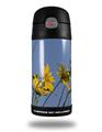 Skin Decal Wrap for Thermos Funtainer 12oz Bottle Yellow Daisys (BOTTLE NOT INCLUDED) by WraptorSkinz