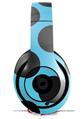 WraptorSkinz Skin Decal Wrap compatible with Beats Studio 2 and 3 Wired and Wireless Headphones Kearas Polka Dots Black And Blue Skin Only (HEADPHONES NOT INCLUDED)