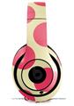 WraptorSkinz Skin Decal Wrap compatible with Beats Studio 2 and 3 Wired and Wireless Headphones Kearas Polka Dots Pink On Cream Skin Only (HEADPHONES NOT INCLUDED)