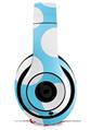 WraptorSkinz Skin Decal Wrap compatible with Beats Studio 2 and 3 Wired and Wireless Headphones Kearas Polka Dots White And Blue Skin Only (HEADPHONES NOT INCLUDED)