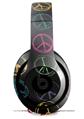 WraptorSkinz Skin Decal Wrap compatible with Beats Studio 2 and 3 Wired and Wireless Headphones Kearas Peace Signs Black Skin Only (HEADPHONES NOT INCLUDED)