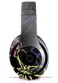 WraptorSkinz Skin Decal Wrap compatible with Beats Studio 2 and 3 Wired and Wireless Headphones Kearas Flowers on Black Skin Only (HEADPHONES NOT INCLUDED)