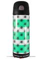 Skin Decal Wrap for Thermos Funtainer 16oz Bottle Kearas Daisies Stripe SeaFoam (BOTTLE NOT INCLUDED) by WraptorSkinz