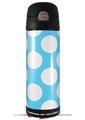 Skin Decal Wrap for Thermos Funtainer 16oz Bottle Kearas Polka Dots White And Blue (BOTTLE NOT INCLUDED) by WraptorSkinz
