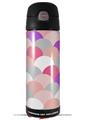 Skin Decal Wrap for Thermos Funtainer 16oz Bottle Brushed Circles Pink (BOTTLE NOT INCLUDED) by WraptorSkinz