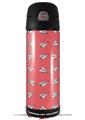 Skin Decal Wrap for Thermos Funtainer 16oz Bottle Paper Planes Coral (BOTTLE NOT INCLUDED) by WraptorSkinz
