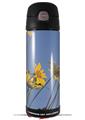 Skin Decal Wrap for Thermos Funtainer 16oz Bottle Yellow Daisys (BOTTLE NOT INCLUDED) by WraptorSkinz