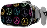 Decal style Skin Wrap compatible with Oculus Go Headset - Kearas Peace Signs Black (OCULUS NOT INCLUDED)
