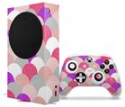 WraptorSkinz Skin Wrap compatible with the 2020 XBOX Series S Console and Controller Brushed Circles Pink (XBOX NOT INCLUDED)