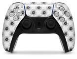 WraptorSkinz Skin Wrap compatible with the Sony PS5 DualSense Controller Kearas Daisies Black on White (CONTROLLER NOT INCLUDED)
