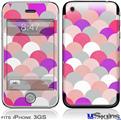 iPhone 3GS Skin - Brushed Circles Pink