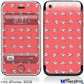 iPhone 3GS Skin - Paper Planes Coral