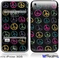 iPhone 3GS Skin - Kearas Peace Signs Black