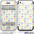 iPhone 3GS Skin - Kearas Hearts White