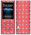 iPod Nano 5G Skin - Paper Planes Coral