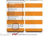 Psycho Stripes Orange and White - Decal Style skin fits Zune 80/120GB  (ZUNE SOLD SEPARATELY)