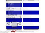 Psycho Stripes Blue and White - Decal Style skin fits Zune 80/120GB  (ZUNE SOLD SEPARATELY)