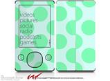 Kearas Polka Dots Green On Green - Decal Style skin fits Zune 80/120GB  (ZUNE SOLD SEPARATELY)