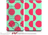 Kearas Polka Dots Pink And Blue - Decal Style skin fits Zune 80/120GB  (ZUNE SOLD SEPARATELY)