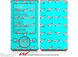 Paper Planes Neon Teal - Decal Style skin fits Zune 80/120GB  (ZUNE SOLD SEPARATELY)