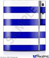 Sony PS3 Skin - Psycho Stripes Blue and White
