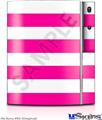 Sony PS3 Skin - Psycho Stripes Hot Pink and White