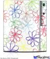 Sony PS3 Skin - Kearas Flowers on White