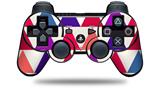 Sony PS3 Controller Decal Style Skin - Triangles Berries (CONTROLLER NOT INCLUDED)