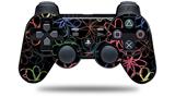 Sony PS3 Controller Decal Style Skin - Kearas Flowers on Black (CONTROLLER NOT INCLUDED)
