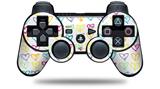 Sony PS3 Controller Decal Style Skin - Kearas Hearts White (CONTROLLER NOT INCLUDED)