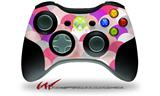 XBOX 360 Wireless Controller Decal Style Skin - Brushed Circles Pink (CONTROLLER NOT INCLUDED)