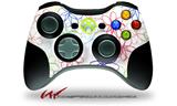 XBOX 360 Wireless Controller Decal Style Skin - Kearas Flowers on White (CONTROLLER NOT INCLUDED)