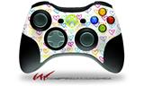 XBOX 360 Wireless Controller Decal Style Skin - Kearas Hearts White (CONTROLLER NOT INCLUDED)